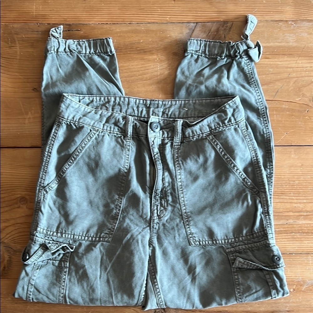 Casual Green Cargo Pants